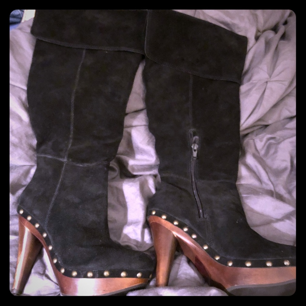 BAKERS BRAND SUEDE TALL BOOTS